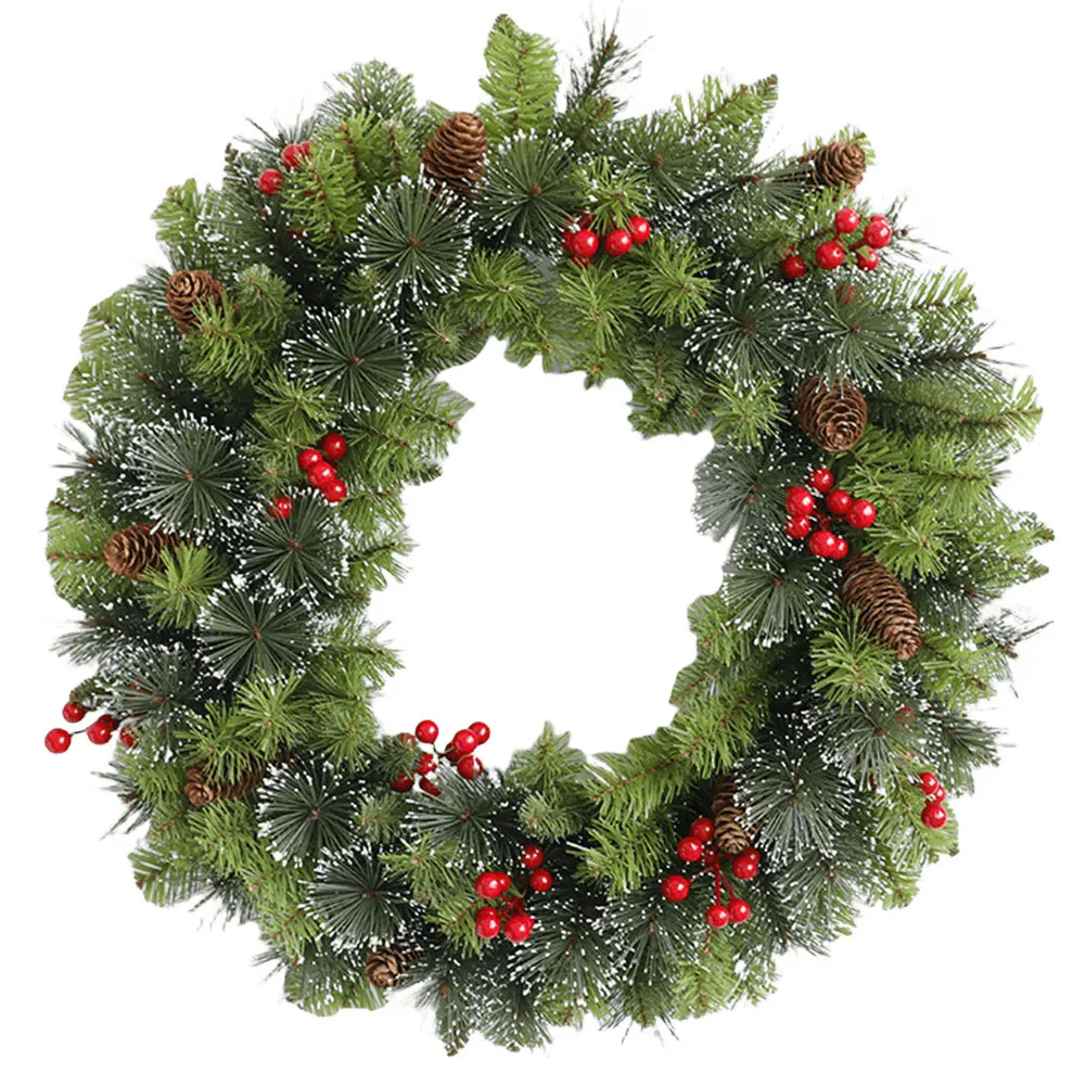 Christmas Hanging Garland Artificial Lighting Art Wreath